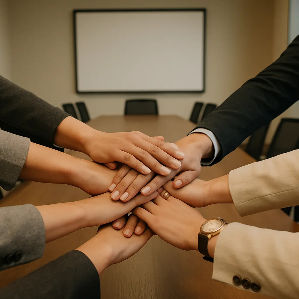 Equipo trabajando en armonía